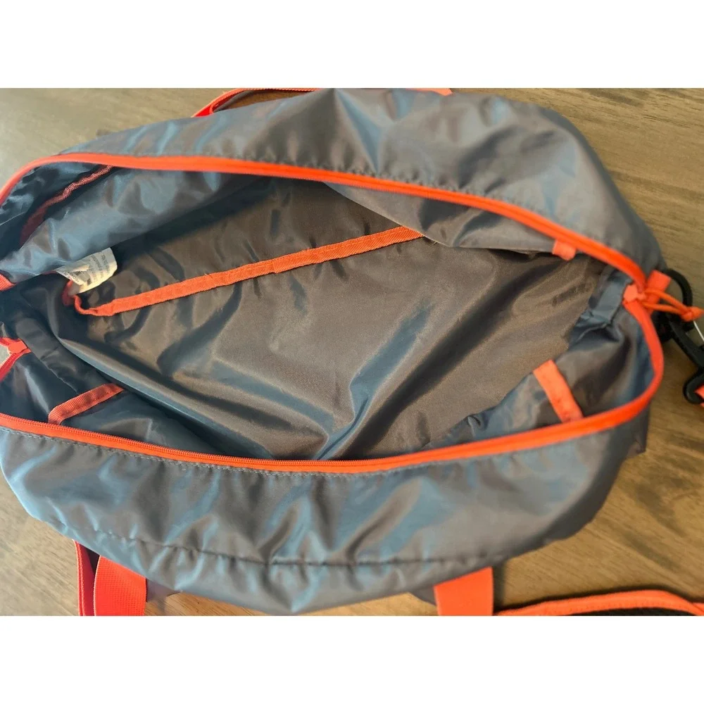 Firefly Outdoor Gear Youth Duffel Bag Grey Wolf Animal Character Orange Trim